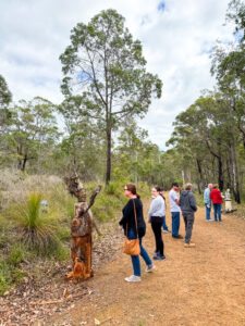 Interacting with Larry Sawyer
Humprey & the lightning- 2025 Art in the Porongurup
